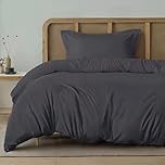 Utopia Bedding Single Duvet Cover Set – 2 Piece Oeko Tex Certified Microfiber Bedding Set – 1 Duvet Cover and 1 Oxford Pillow cases (Grey) - Pillows not included