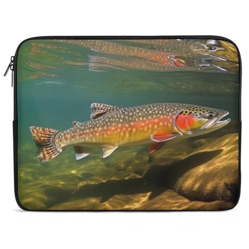 Funda para computadora de 17'' Brook Trout que soluciona los golpes del transporte diario