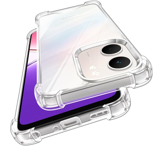 ivoler Anti-Amarillo Clara Funda para OPPO A5x con Cojín Esquina Parachoques, [Protección Antigolpes Militar] Carcasa Transparente Anti-Arañazos Case