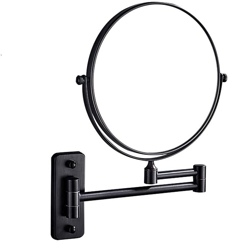 Beauty Bathroom Mirror 360 Swivel Amplification Sided Punch Free Shower Mirror Wall Mounted Adjustable Detachable Waterproof for Girlfriend