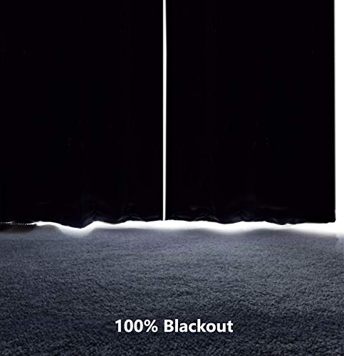 Driftaway Thermal Insulated 100 Percent Darkening Blackout Curtain Liner 2 Panels Each Liner Size 50 Inch By 80 Inch Rings Included Off White Panel #TOP1
