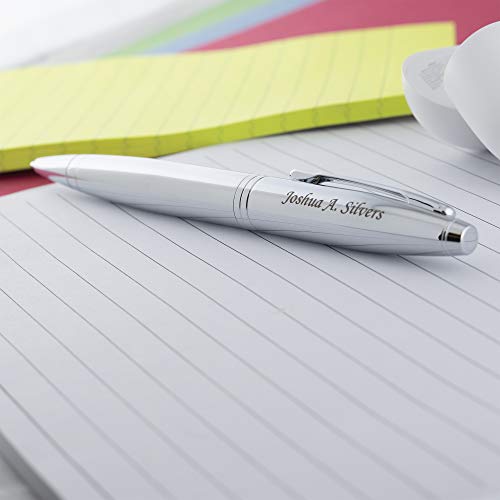 Dayspring Pens Personalized Cross Pen | Cross Calais Ballpoint Pen, Lustrous Chrome. Custom Engraved With Your Name Or Message. Gift For A Man Or Woman. At0112-1. Customized #TOP2