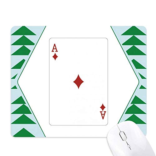 Tapis de souris green pine tree et cartes à jouer idéal pour un espace de travail inspirant