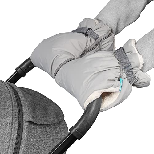 APRAMO Manoplas de Silla de Paseo Anticongelante Impermeable Guantes de Cochecito Calientes para Invierno Frío Bebé Carrito Cover