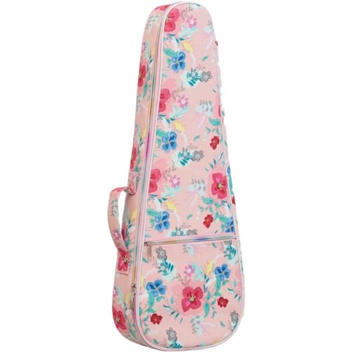 Étui pour Ukulélé, De Transport pour Ukulélé De 21 Pouces, À Dos Réglable avec Housse De Ukulélé Ethnique, Rembourré pour Concert, Soprano, Ténor