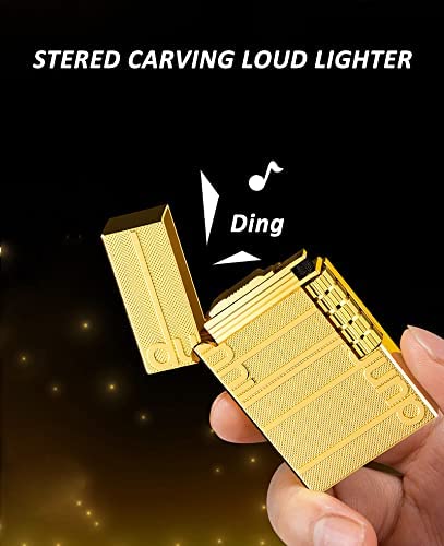 Lighters Soft Flame Lighter Traditional Flame Cigar Lighter With Adjustable Flame Dial Vertical Ignition Roller Good For Gift Outdoor Camping Hiking Fishing Grill Adventure Candle #TOP2
