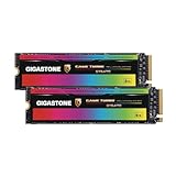 Gigastone M.2 SSD 4TB (2er-Pack) NVMe SSD Bis zu 7,300MB/s M.2 2280 PCIe Gen4 Ultraschnelle Interne Gaming SSD Laufwerk Spielen Videoschnitt Kompatibel mit Laptop und Desktop Speicher GT6470