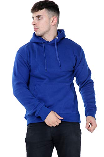 NY Deluxe Edition Sweat à capuche en polaire pour homme Uni Tailles S à 5XL, bleu, L Cover