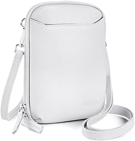 befen Small Crossbody Phone Bag for Women, Genuine Leather Cross Body Cell Phone Purse Wallet Card Holder Mini Shoulder Bags Ladies Handbags with Long Strap