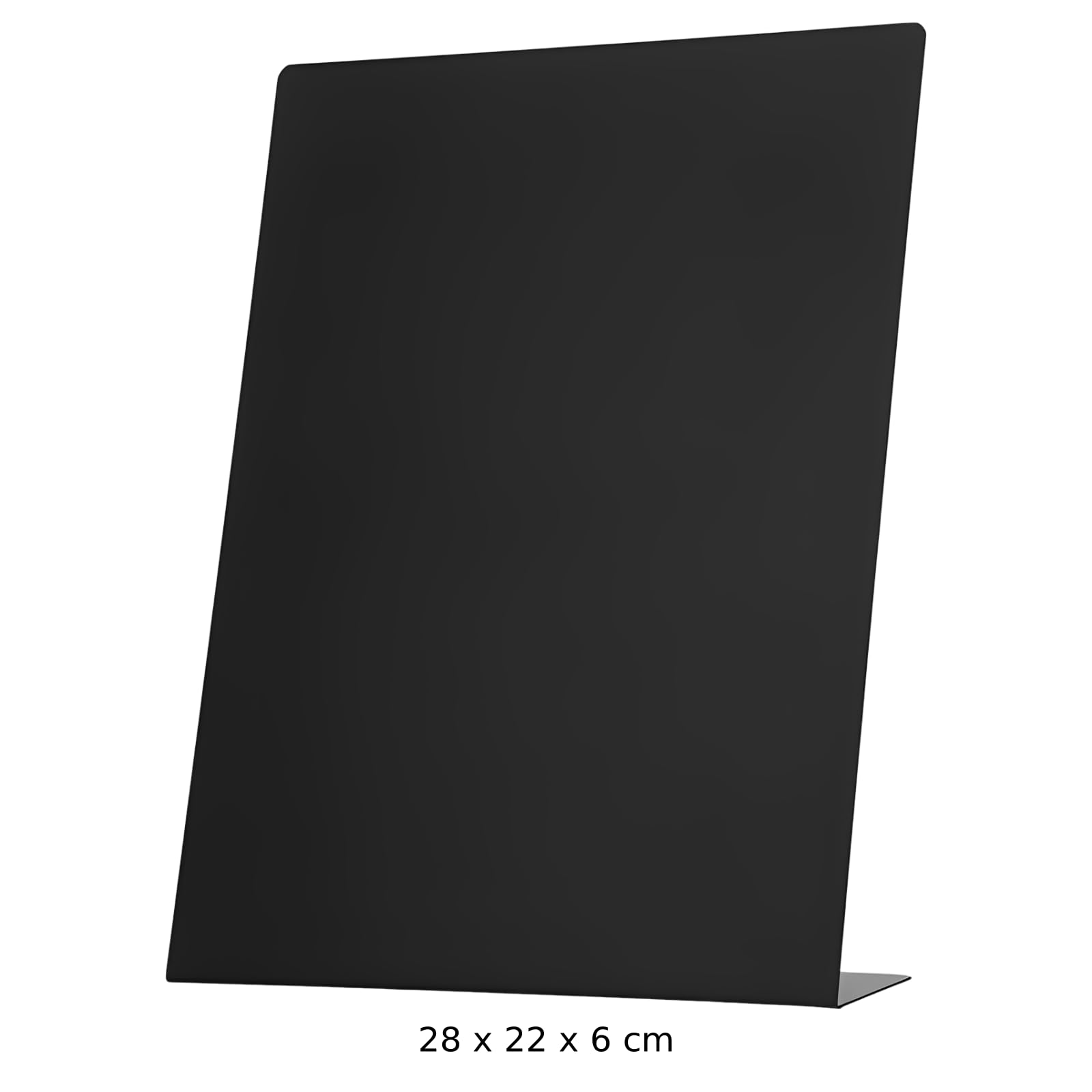 Lavagna per appunti da tavolo con forte forza adesiva, in metallo, 27,9 x 21,6 x 6,1 cm, lavagna per appunti, espositore per appunti, cavalletto a forma di L