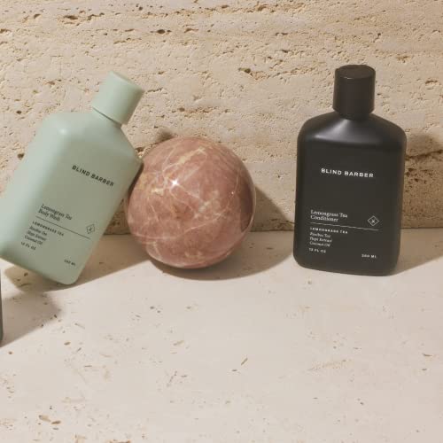 Blind Barber Lemongrass Tea Conditioner - Daily Sulfate-Free Conditioner For Men - Adds Body & Shine, Prevents Tangling - Revitalizing Lemongrass Scent - Paraben-Free, Cruelty-Free (12Oz / 350Ml) #TOP6