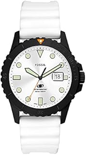 Fossil Herrenuhr Fossil Blue 3-Zeiger-Werk Datum Edelstahl schwarz, FS5999