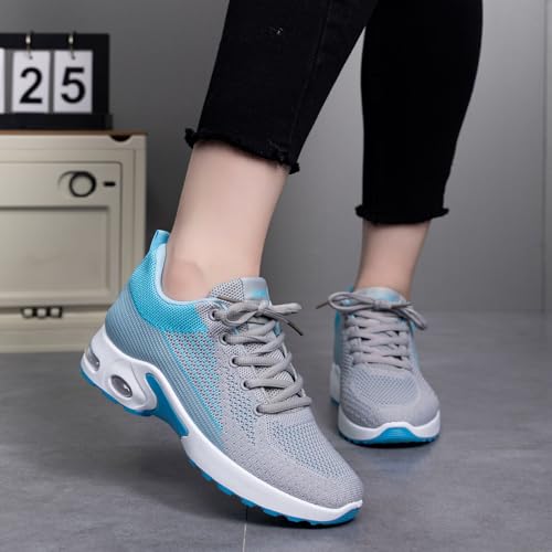 Image of Padgene Womens Sneakers Air Cushion Running Shoes Lightweight Tennis Walking Shoes Mesh Breathable Gym Work Fashion Sneakers Athletic Comfortable Casual