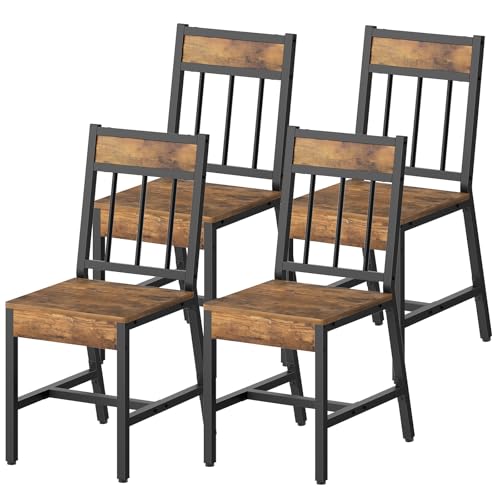 YATINEY Industrial Kitchen Chairs Set of 4
