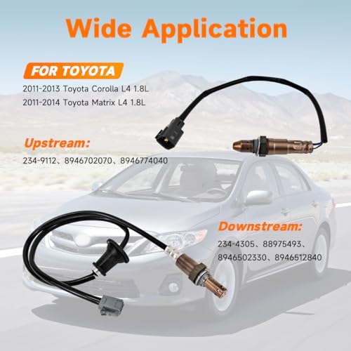 Sensor de Oxígeno Upstream & Downstream para Toyota Corolla 2011-2014 miniatura 2