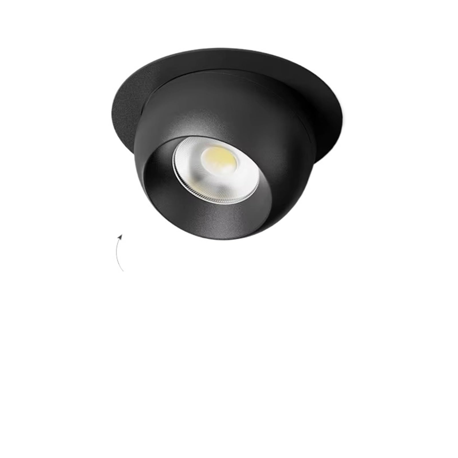 Foco empotrable LED COB blanco redondo de 7W regulable con rotación angular de 355°