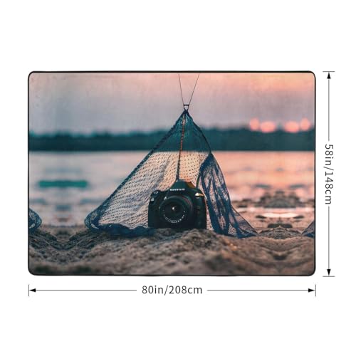 Tapis filet de pêche anti-décoloration 203x147 cm doux salon - 4