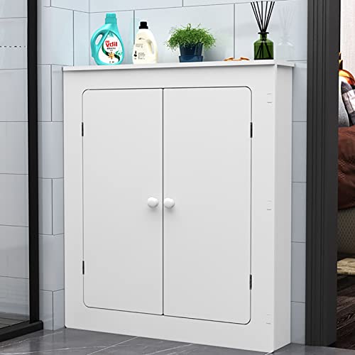 Couvercle de radiateur double porte PVC blanc pour cacher un radiateur ancien