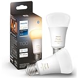 フィリップスヒュー(Philips Hue) スマート電球 E26 75W相当 ホワイトグラデーション 2個 - スマート照明 Alexa対応 1100lm 電球色 昼白色 調光 調色 スマートホーム 間接照明 LED スマートライト 音声操作 アプリ操作 Matter対応
