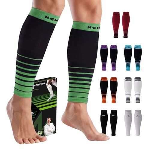 Image of NEWZILL Compression Calf Sleeves (20-30mmHg) for Men & Women Perfect Option to Compression Socks for Running Travel Nursing