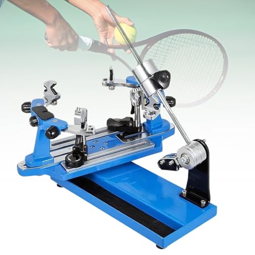 UORDBY Máquina de encordar Raquetas Manual Profesional, con sujeción Manual y Herramientas, Equipo Profesional para encordar Raquetas de Tenis y bádminton Blue