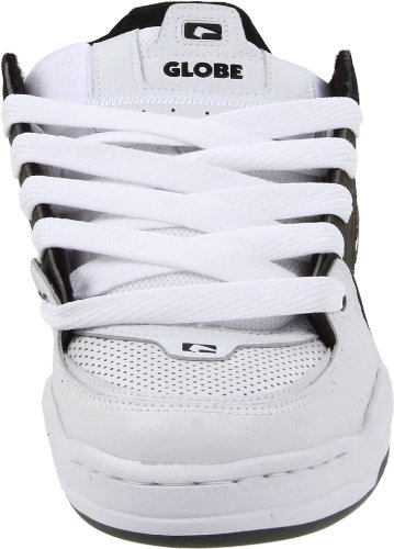 Image of Globe Mens Fusion Skate Shoes, White /Charcoal /Black, 11.5 D US