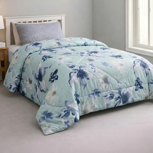 Image of Mafatlal Ultrasonic AC Comforter Blanket, Quilted Microfiber, Lightweight Breathable Hypoallergenic All‑Season Blanket for Bedroom, 120 GSM, 90 x 60 Inches