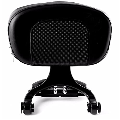 Support fixe noir brillant et dossier passager pour Harley Touring 2014-2023