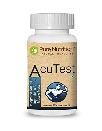 Pure Nutrition ACU Test with Ashwagandha Extract Tribulus Extract & Zinc Natural Ingredient for Muscle Mass 60 Veg Capsules Pure Nutrition ACU Test with Ashwagandha Extract Tribulus Extract & Zinc Natural Ingredient for Muscle Mass 60 Veg Capsules