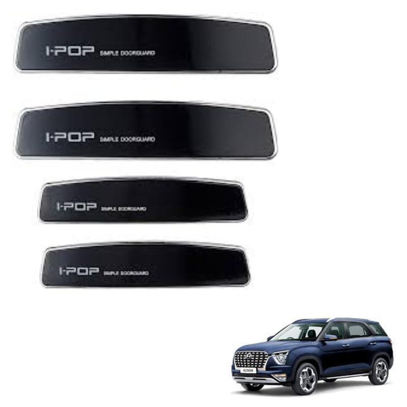 Autokaar Car Door Edge Guard Scratch Protector I pop Black Universal for Hyundai Exter/Creta/Venue/Verna/Alcazar/Tucson/i10/i20/i10 Grand Nios/Santro/Xing/Aura/Xcent/Accent