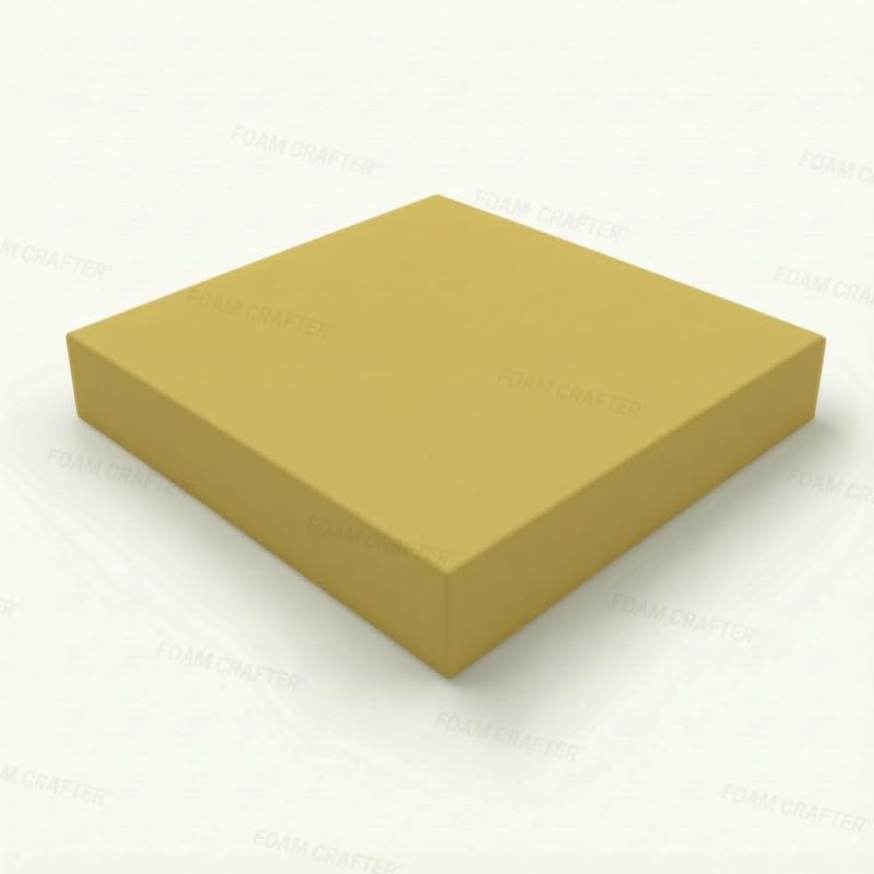 FOAM CRAFTER Premium Orthopedic Memory Foam – Pressure-Relieving, Breathable Support for Office Chairs, Bench Pads & Pet Bedding. High-Density Foam for Everyday Comfort, Memory Foam, 32 x 32 x 6 inch