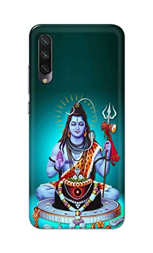 Image of Printed Hard Back Cover Case for Mi A3 Back Cover (Lord Shiva) -1803