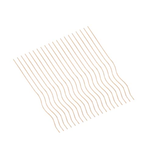 RORPOIR 20pcs Wavy Rattan Diffuser Sticks for Diffuser Light Yellow Natural Fragrance Reeds for Home Air Freshening Living Room Kitchen Bathroom Office