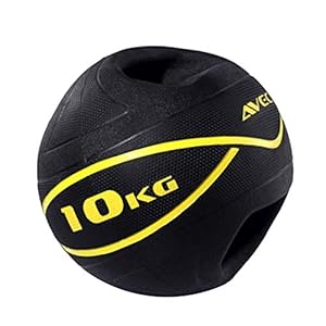 Medicine Balls Binaural Medicine Ball, Gym Core Strength Arm Muscle Training Physical Training Rubber Bouncy Ball, 10kg/22lb