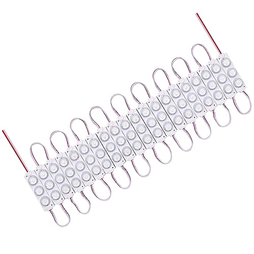 GOMING 20Pcs Black Light 12V LED Module Light Purple 395-400nm 3 LED Module 1.5W 45 Degree Spot Lamp for Parties Halloween Glow in The Dark Party Blacklight Poster Lighting(No Power Supply)
