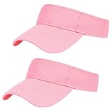 Rbenxia 2 Pieces of Adjustable Sport Visors Sun Visor Hats Cap Visors for Women and Men (US, Alpha (Alpha...