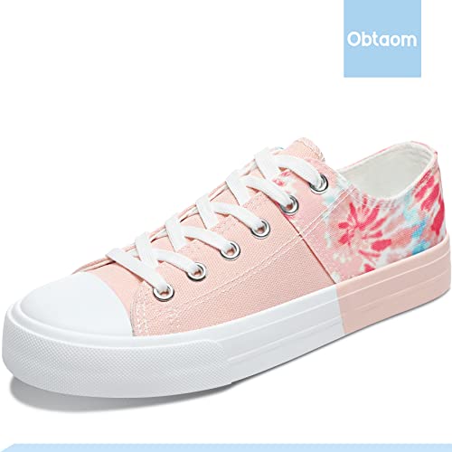 Image of Obtaom Unisex Canvas Shoes Low Top Fashion Sneakers Slip on Walking Shoe