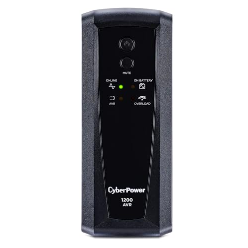CyberPower CP1200AVR AVR UPS Battery Backup and Surge Protector, 1200VA/720W,