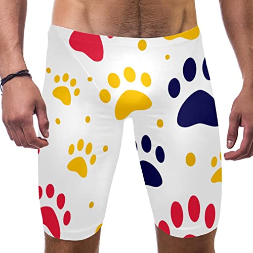 Jammers de natación HUI JIN SHOP para hombre con estampado de pata de gato de la S a la 3XL