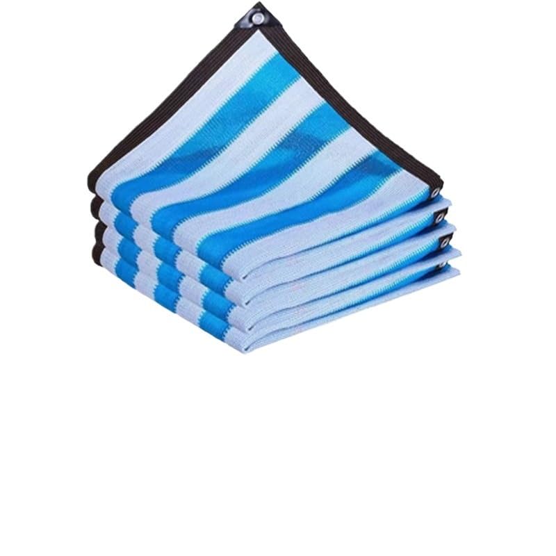 Écran confidentialité bleu et blanc brise vue balcon filet pare-soleil