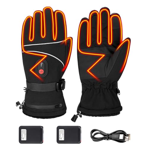 Gants de cyclisme imperméables haute performance avec chauffe active