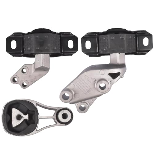 Compatible con Smart Para Fortwo 451 1.0L L3 2008-2015 1322200048 1322200148 Juego de 3 soportes de motor y transmisión Soporte de motor