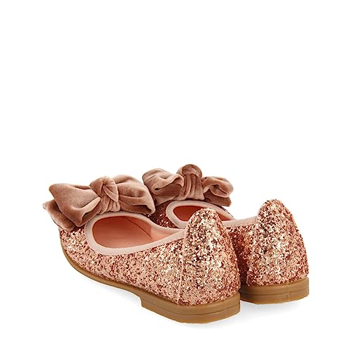 Bailarinas de glitter cobre Gioseppo Bostad con acabados de alta calidad textil 3