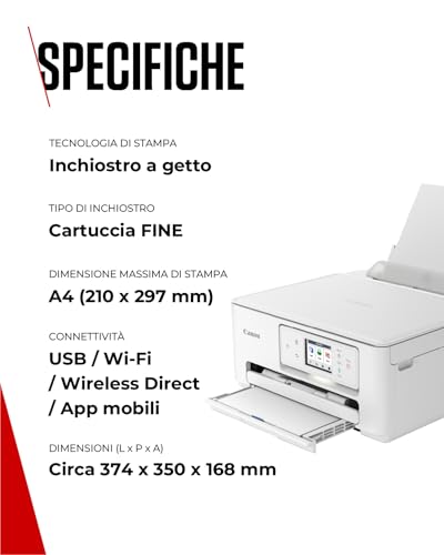 Canon PIXMA TS7650i A4 Colour MFP Inkjet imprimante jets d'encres Couleur 1200 x 1200 DPI Wifi Neuf - vue 9