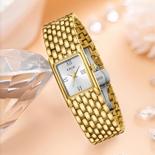 Image of LIGE Watches for Women Luxury Ladies Quartz Wrist Watches with Stainless Steel Bracelet,Waterproof.Womens Casual Fashion Small Watch Bracelet