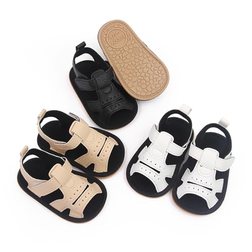 Infant Baby Boy Sandals Non Slip Soft Rubber Sole Open Toe Summer First Walking Shoes2