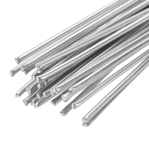 sourcing map 30pcs Aluminum Welding Rods 13 x 5/64 Aluminum Welding Wires Flux Cored Low Temperature Easy Melt for Metal Stainless Steel Copper