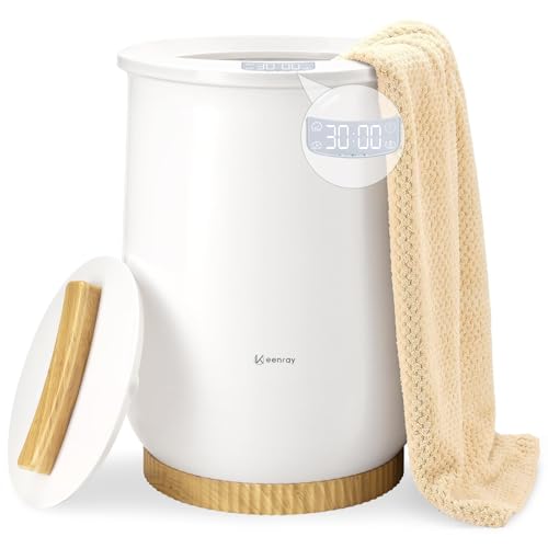 Keenray Upgraded Towel Warmer Bucket, Large Towel Warmer with 3 Heating Modes, Heat Time 30/45/60/90...