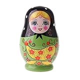 1 Satz von 5 Puppen yotijar 5 Stück Russische Matroschka-Puppen traditionelle Matroschkas ​Klassisch Babuschka Holzpuppe Spielzeug Handgefertigt Spielzeug Geschenk für Erwachsene und Kinder