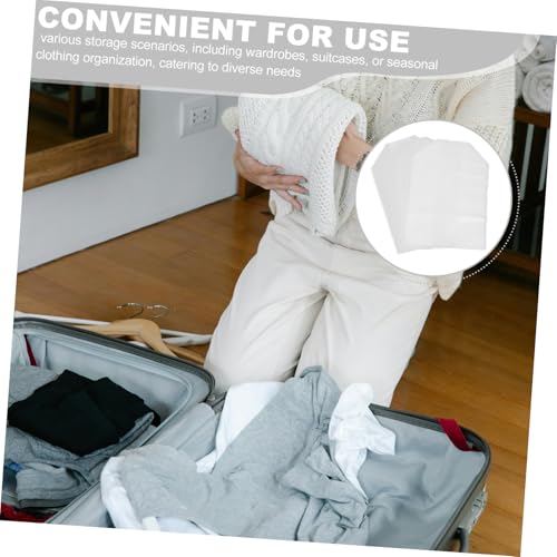Cabilock 10Pcs Extra Large Clear Plastic Storage Bags Heavy Duty Transparent Garment Organizer for Clothing Travel Seasonal Use Dust Protection Quick Identification3